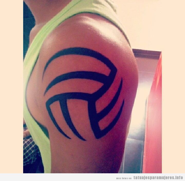 Tatuajes de volleyball para mujer