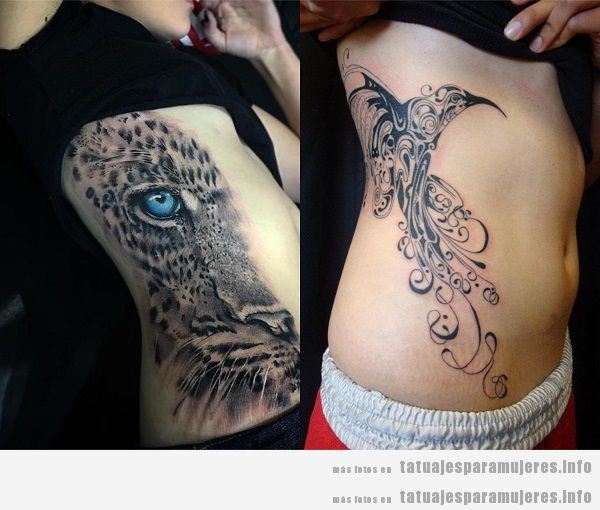 Tatuajes para mujeres en el costado: + 50 diseños DESPAMPANANTES