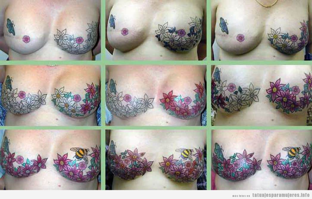 Proceso tatuaje en los pechos después cáncer de mama
