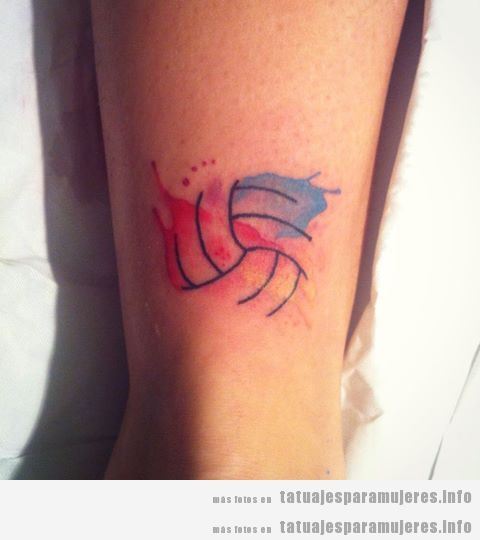 Tatuajes balones volleyball para mujer 4