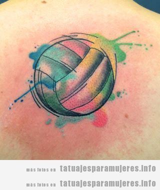 Tatuajes balones volleyball para mujer 5