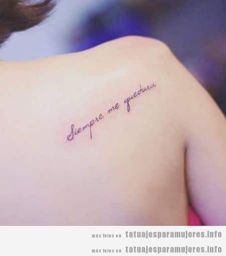 Frases para tatuajes para mujeres en español 5