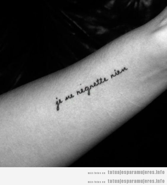 Frases cortas para tatuajes para mujeres en francés 2