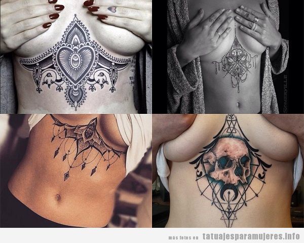 Tatuajes para mujeres debajo de los pechos