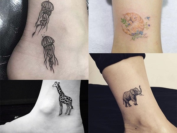 Tatuajes para mujer en el tobillo de animales