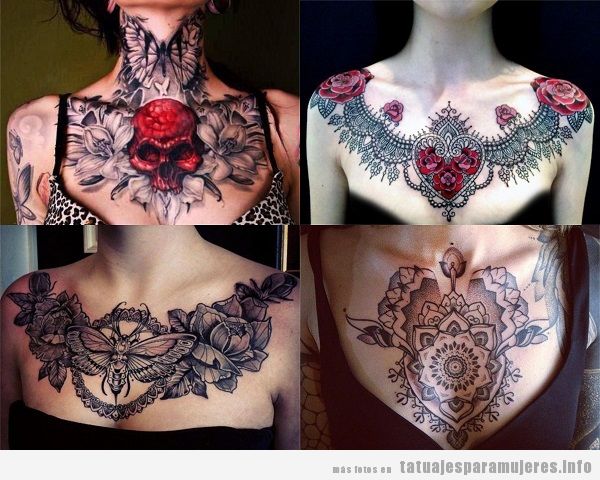 Tatuajes para mujeres en el pecho