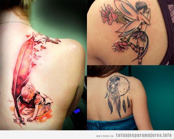Tatuajes para mujer en el omóplato originales