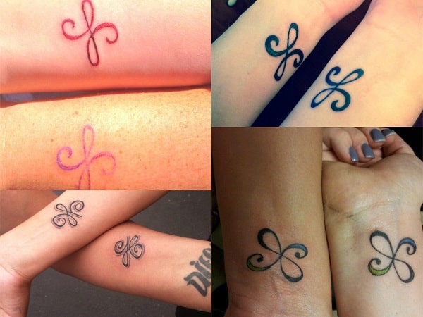 Tatuaje amigas símbolo nudo celta amistad