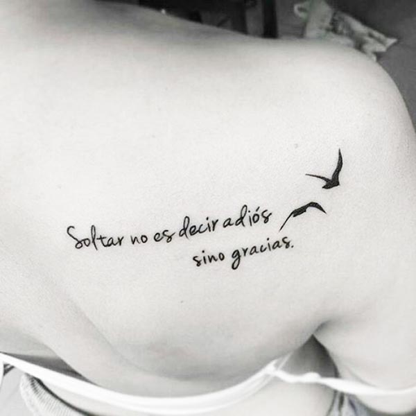 Tatuajes para mujer con frases en español sobre la vida 18
