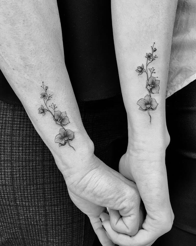 Microrrealismo tatuajes, flores