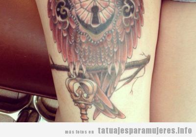 Tatuajes de búhos y lechuzas para mujer