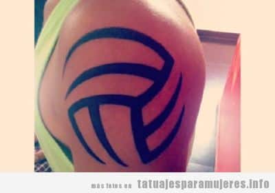 Tatuajes de volleyball para mujer