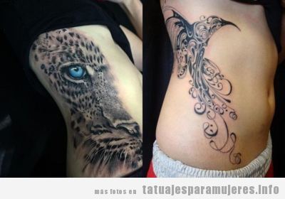 Tatuajes para mujeres en el costado: + 50 diseños DESPAMPANANTES