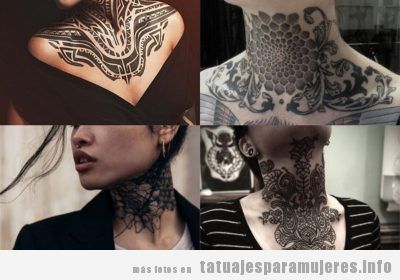 Tatuajes para mujer en el CUELLO: + 30 diseños impactantes para mujeres con mucha personalidad