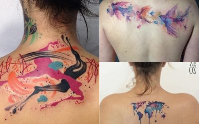Tatuajes de Acuarela para Mujer: 35 Diseños Llenos de Color y Arte