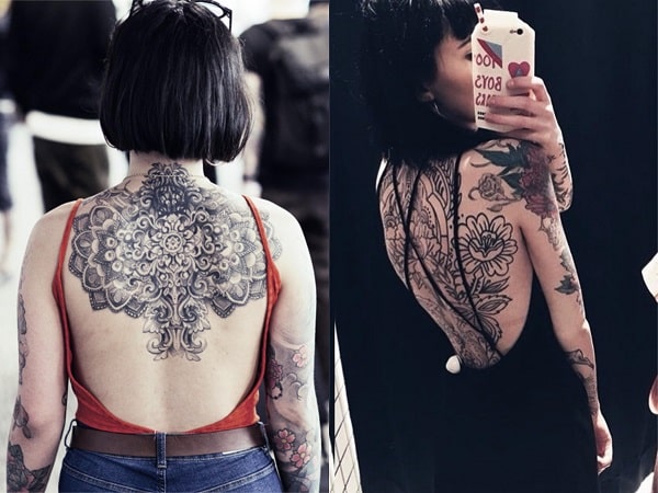 Tatuajes espalda con ropa verano