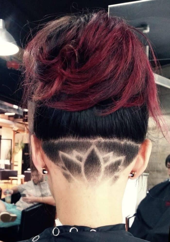 Hair tattooflor loto chica
